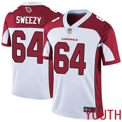 Arizona Cardinals Limited White Youth J.R. Sweezy Road Jersey NFL Football 64 Vapor Untouchable